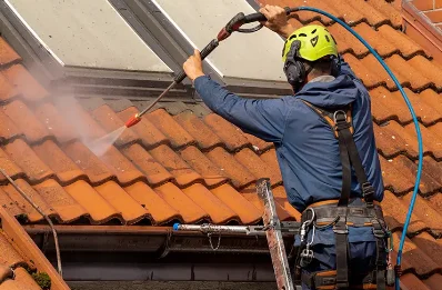 Démoussage et hydrofuge de toiture à Courteron